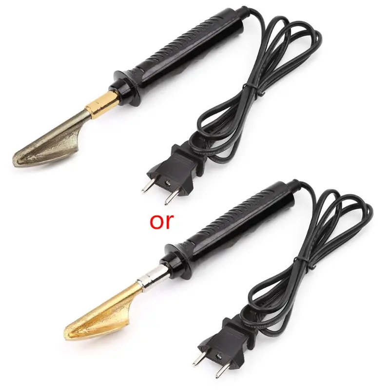 

Electric Soldering Iron With Plastic Handle Flat Tip For Car Bumper Repair Stable Performance Well-Distributed Heat Safe To Use