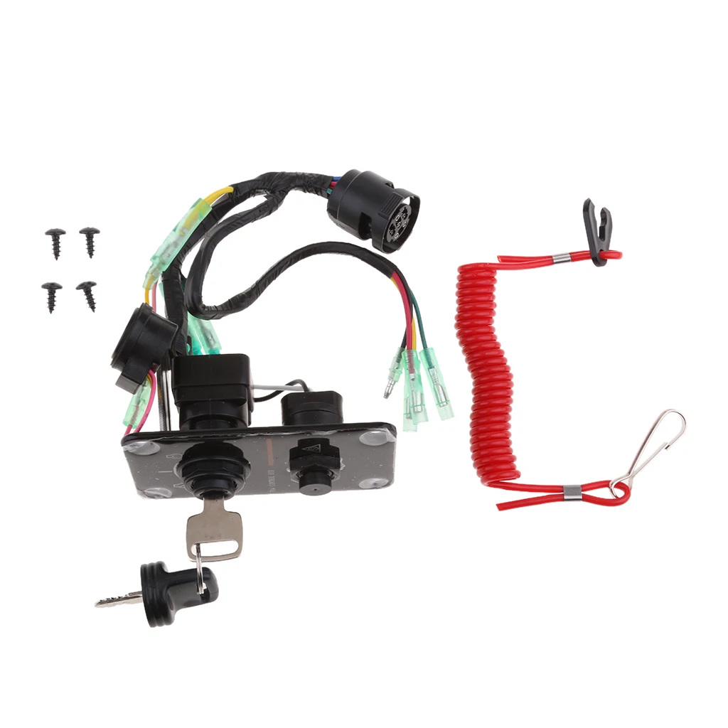 Панель переключения остановки двигателя лодки с предохранительным шнурком для
