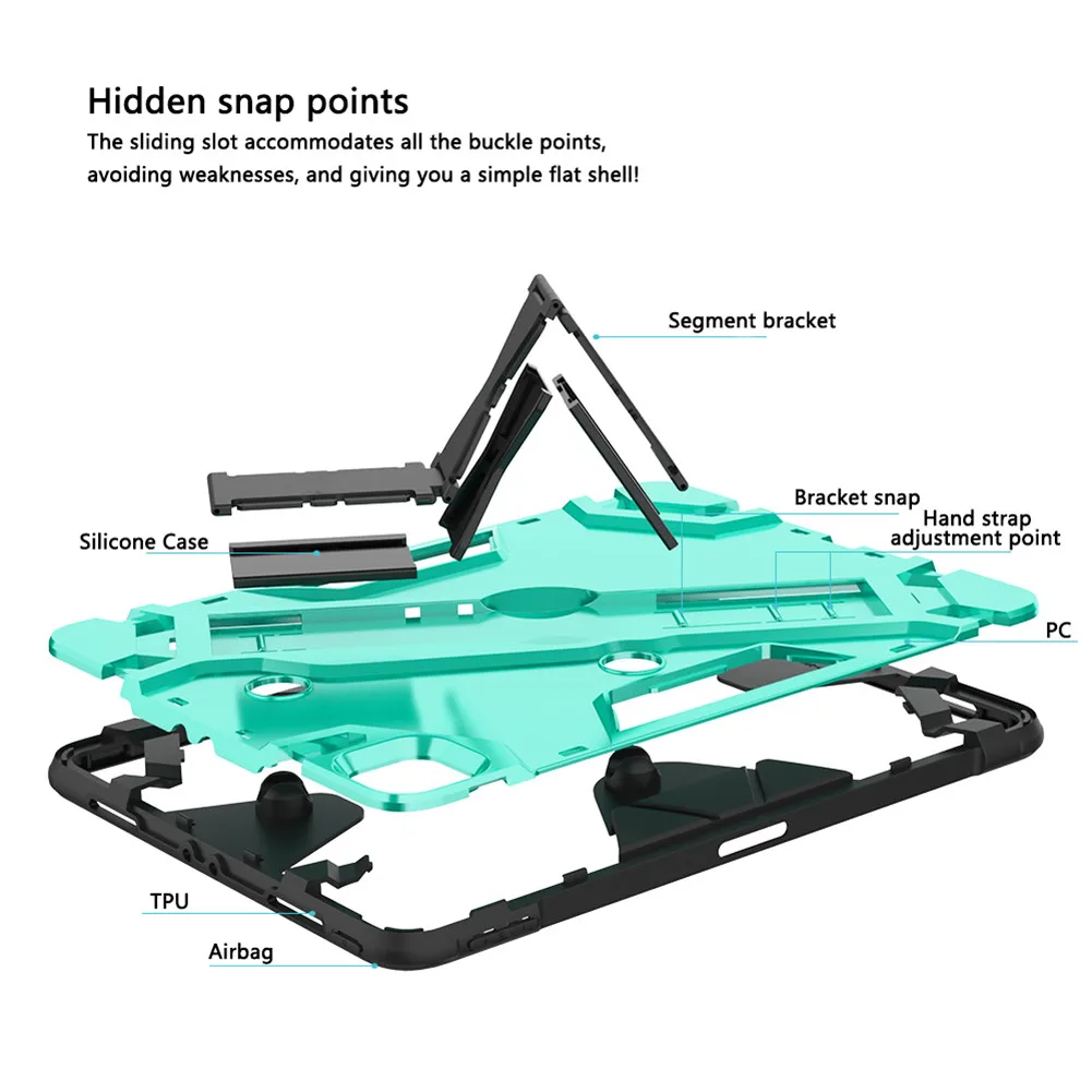 

For iPad Pro 2020 11 inch Case Heavy Duty Rugged PC Shockproof Protect Cover For iPad Pro 11 2020 2018 Kickstand Cover Pen Slot