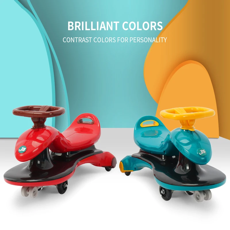 

Children's New Rocking Car Anti-rollover Twisting Car Baby Toddler Sliding Scooter Flash Silent Wheel Swaying Slippery Scooter