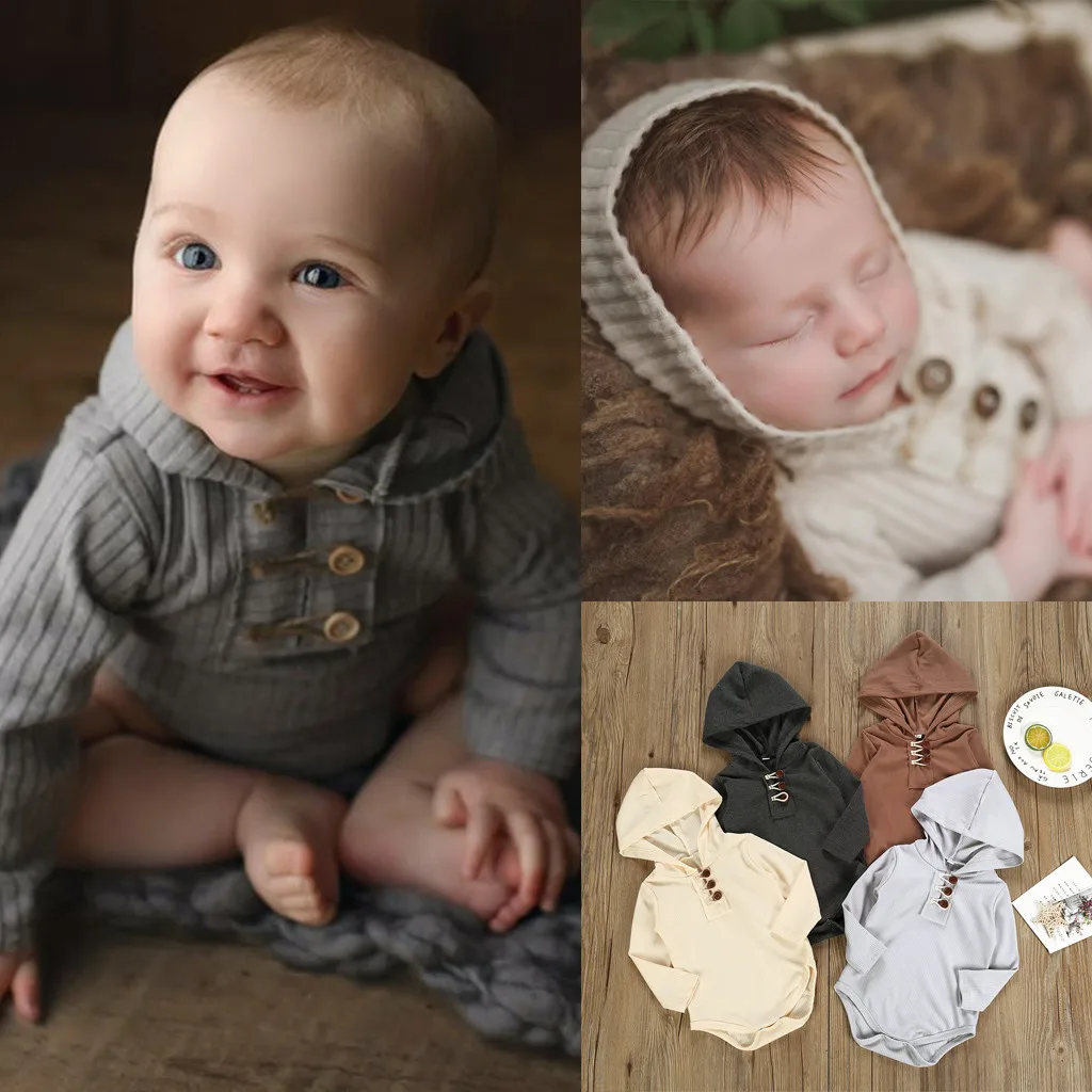 Боди для маленьких мальчиков и девочек однотонный трикотажный комбинезон с