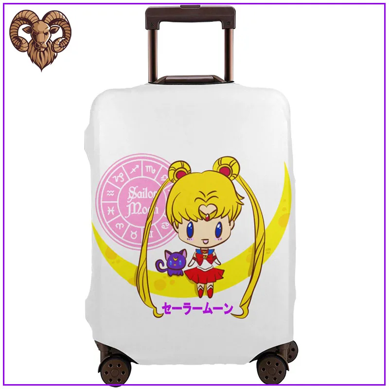 Сейлор кавайи Мун девушка аксессуары для путешествий протектор чехол багажа