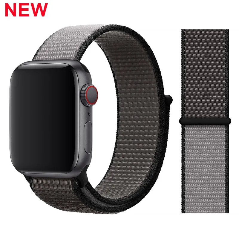 Ремешок для Apple Watch 42 мм 38 мм 5 4 3 correa iwatch 44 мм 40 мм спортивный браслет-петля Apple watch 5 4 аксессуары 5/3/2 - Цвет ремешка: 42-Anchor Gray