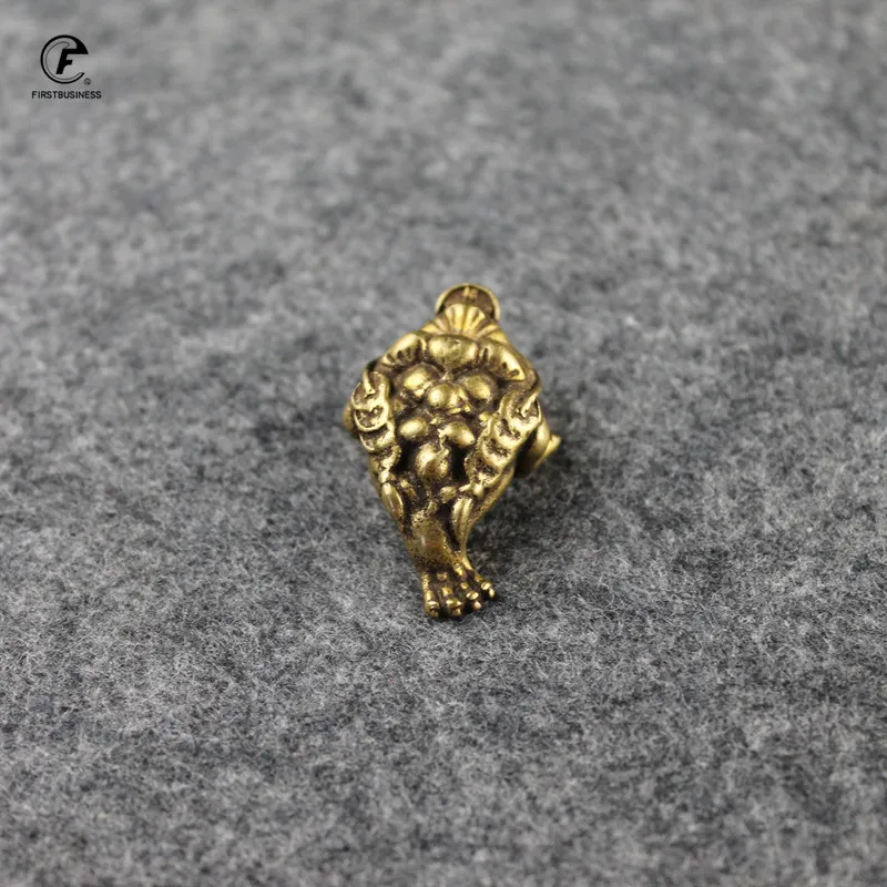 Медная жаба для денег на удачу маленькие украшения чайной церемонии античное