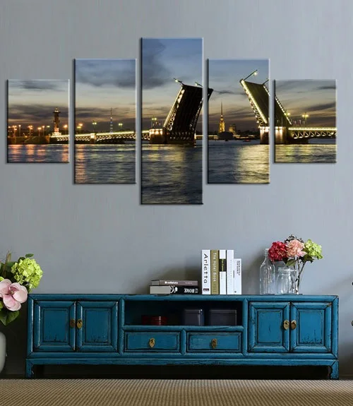 Холщовые картины плакаты 6 Москвой российский Кремль город стены художественная