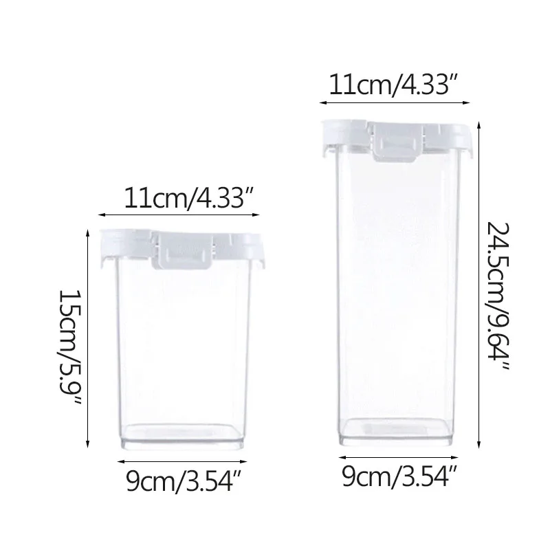 

Multifunctional Kitchen Sealed Tank Moisture-Proof Tank Food Storage Containers Refrigerator Plastic Storage Box Organizer