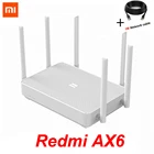 Xiaomi Redmi Router AX6 WiFi 6 6-ядерный 512M сетчатый домашний IoT 6 усилитель сигнала 2,4G 5 ГГц оба 2 двухдиапазонных OFDMA