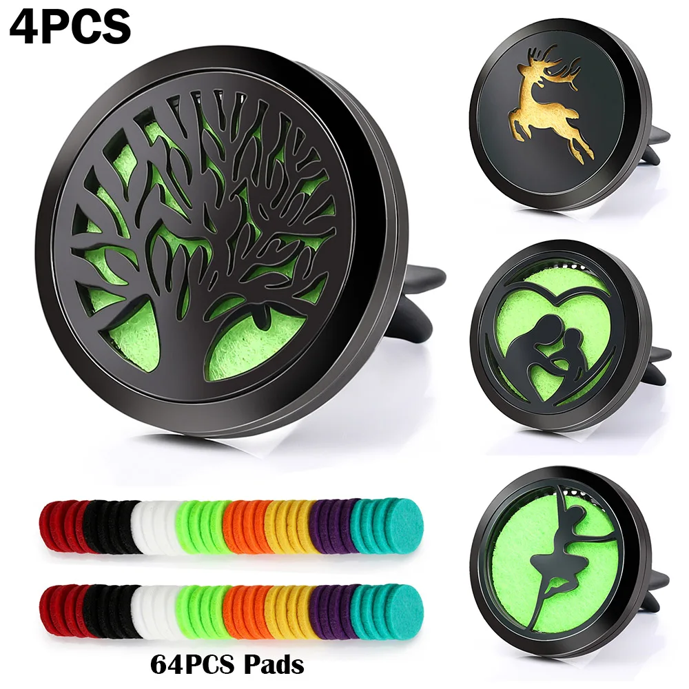 Медальон BOFEE из нержавеющей стали для ароматерапии 4 шт.|Подвески| |