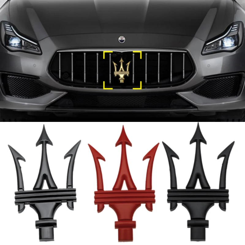 Эмблема для автомобильного гриля Maserati Levante Quattroporte ghicad Granlusso granтуризм GT GC Coupe Gransport