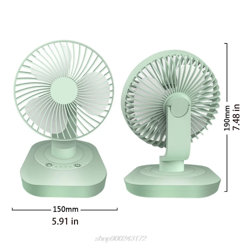 

3000mAh USB Rechargeable 120 Degree Oscillation Desk Fan 3 Gear Shaking Head Fan Home Office Dormitory Outdoor A06 21 Dropship