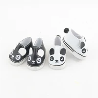 5cm black white doll shoes boots panda pu shoes for 14 5 inch nancy american paola reina doll16 bjd exo doll boots toy