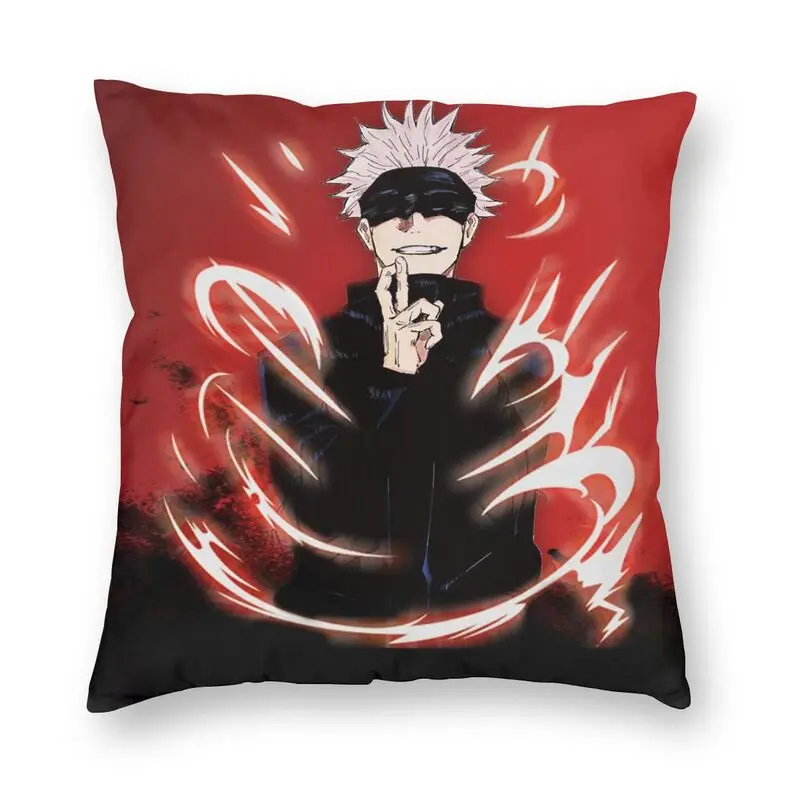 

Крутая наволочка для подушки Satoru Gojo 40x40 см, домашний декор, подушка с принтом аниме juютсу Kaisen для дивана, двухсторонняя