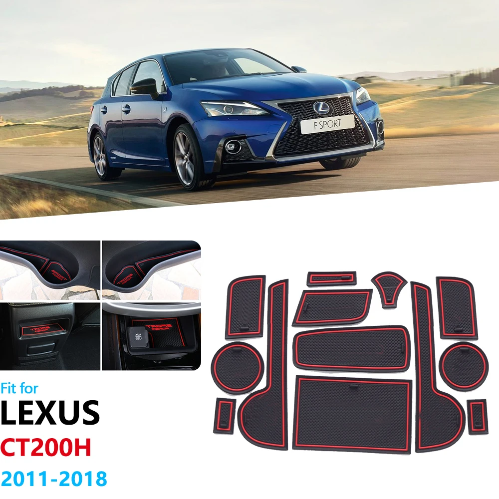 Нескользящий Резиновый коврик для ворот и чашек Lexus CT200h 2011 2012 2013 2014 2015 2016 2017 2018 A10 CT