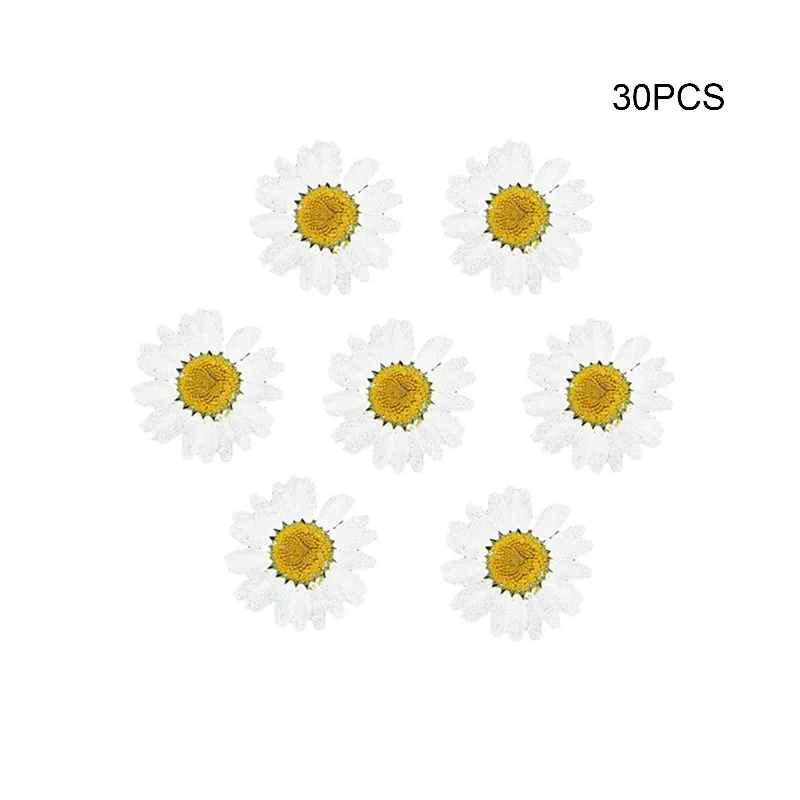30 шт окрашенные белого цвета с украшением в виде кристаллов и принтом хризантем