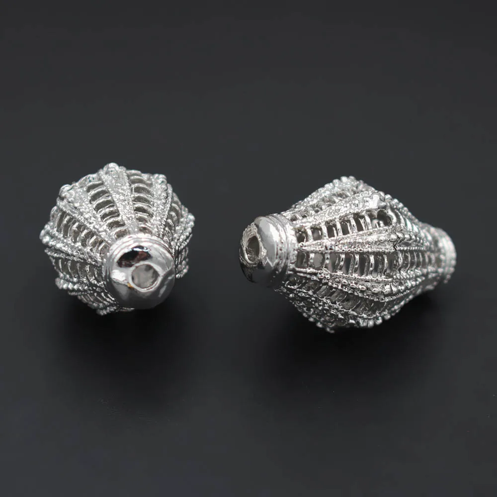 Полые металлические бусины-разделители 10 шт. золотые бусины Дубая фурнитура