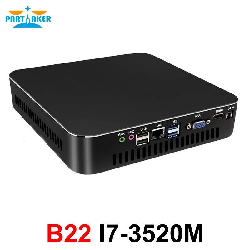 Игровая мини видеокарта par57 двухъядерный процессор I7 3520M Windows 10 неттоп linux intel 4K Wi