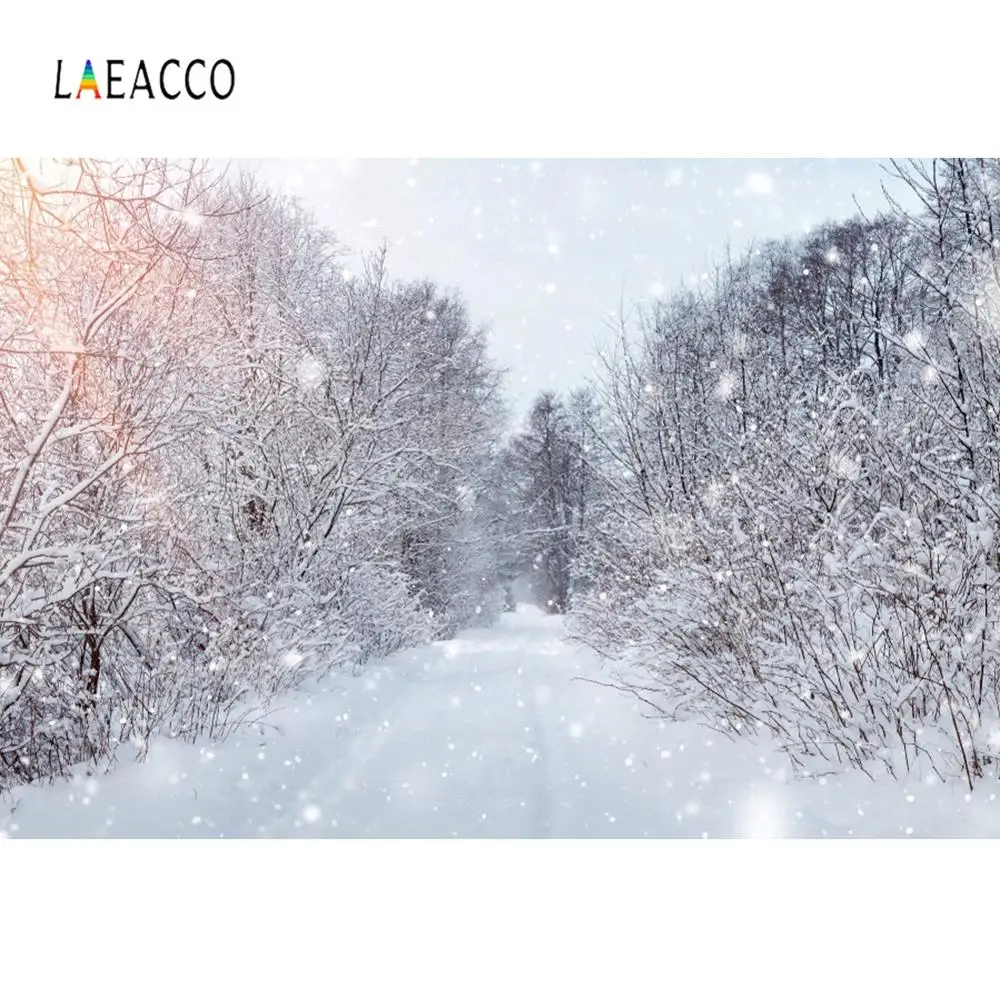 Laeacco Dreamy зимний сосновый горошек светильник Bokeh детский естественный Живописный