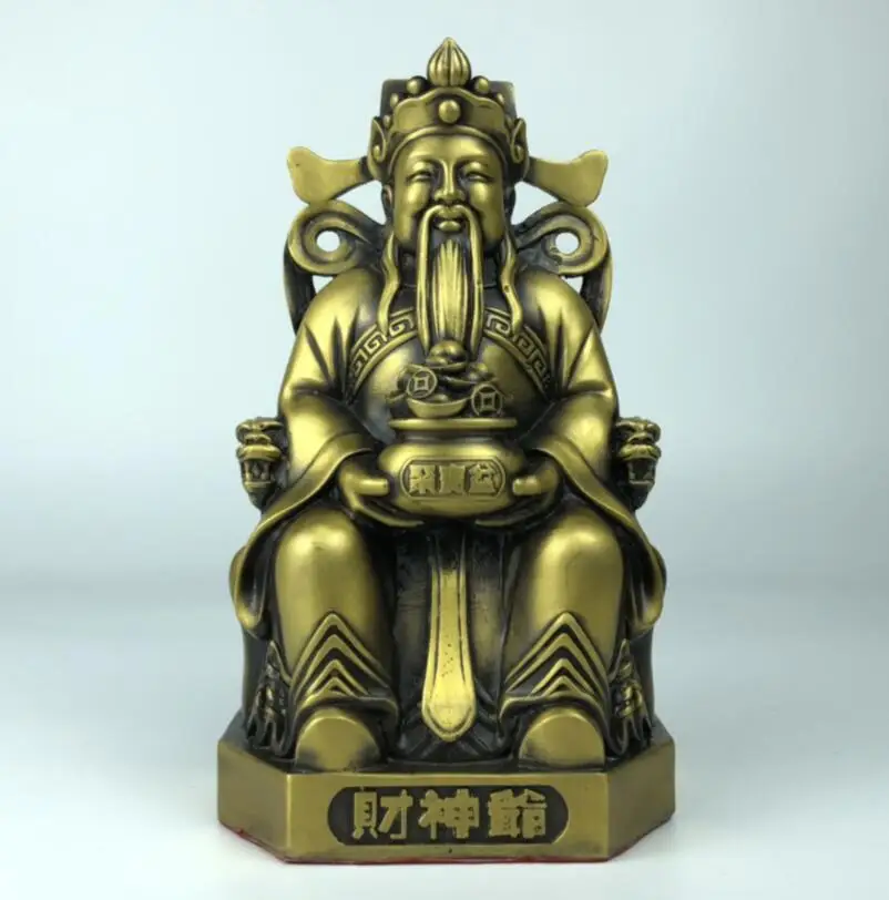 

Китай Сейко латунь Бог богатства ремесла статуя