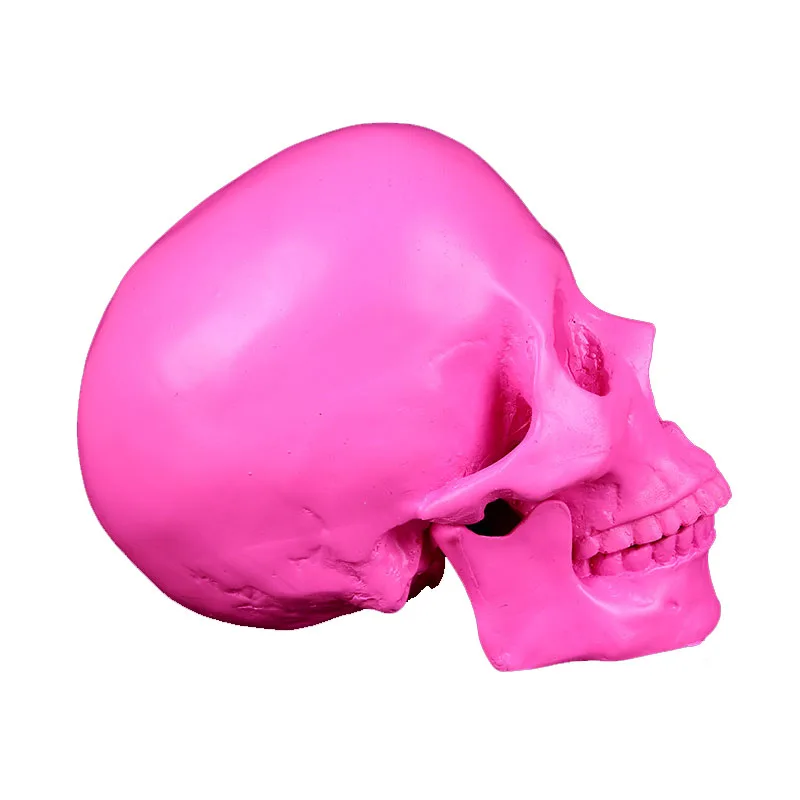 VILEAD 19 см череп животного розовые смолы ремесла ужас украшения партии Хэллоуин