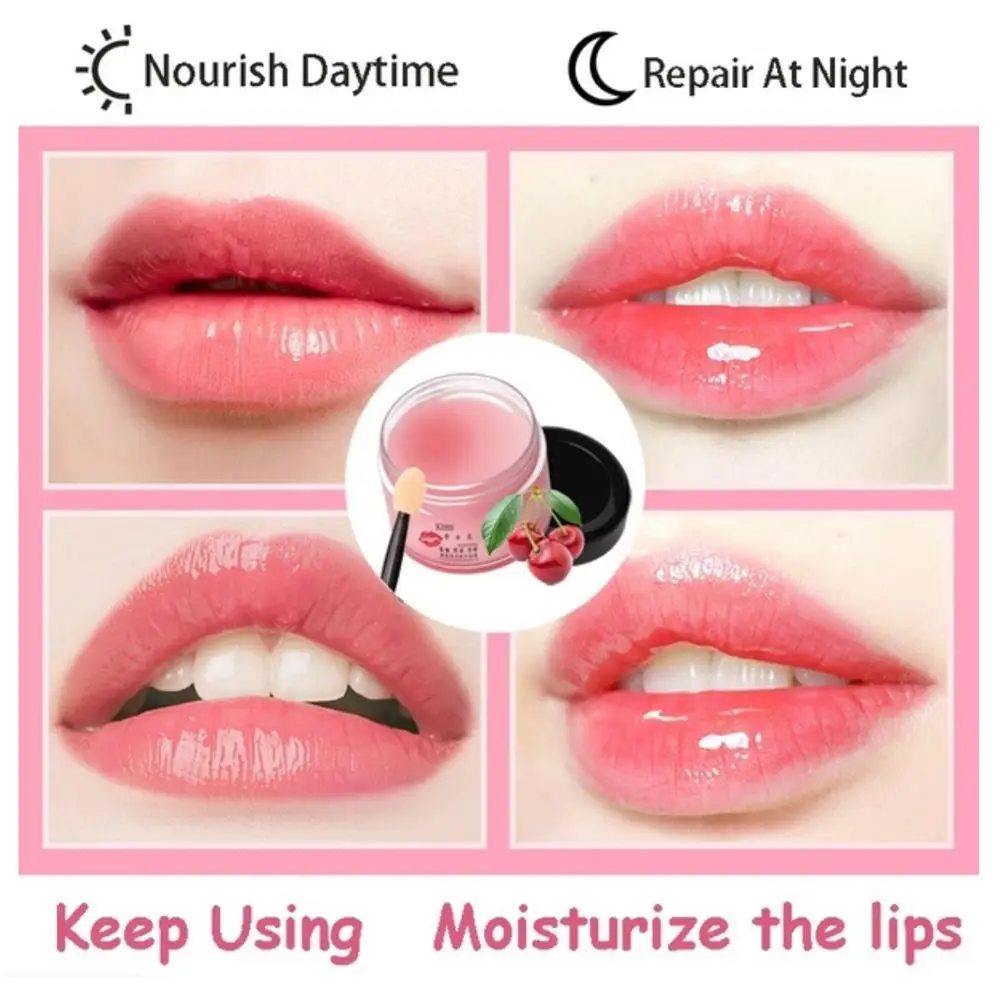 

Hydrating Lip Sleeping Mask Lip Care Cherry Essencia Extract Liquid Remove Dead Skin Nutrious Repair Labial Membrane Cream