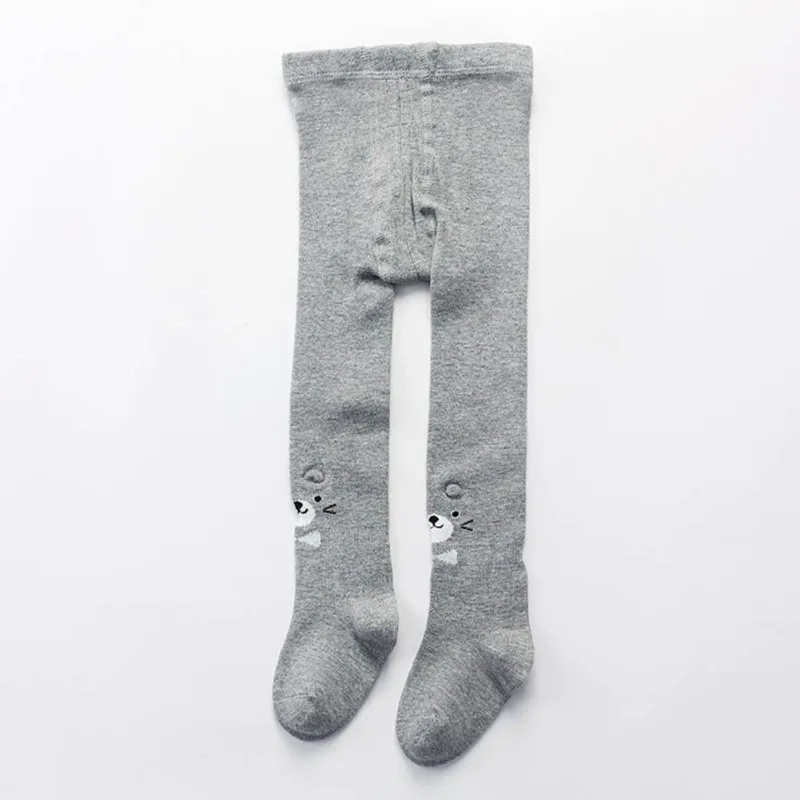 Чулки для девочек колготки детские хлопковые чулки трикотаж серые розовые | Мать