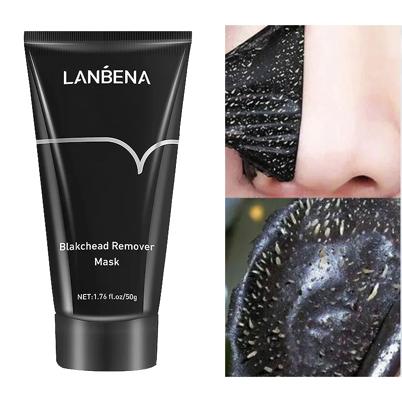 

Blackhead Removal Mask Deep Cleansing Purifying Exfoliating Black Bamboo Charcoal Mask Skin Care Fades Pores Acne Anti-Aging 50g