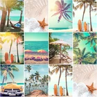 Набор для вышивки крестиком сделай сам, картина из квадратных страз 5D с красивым морским пляжем, ручная работа, Декор