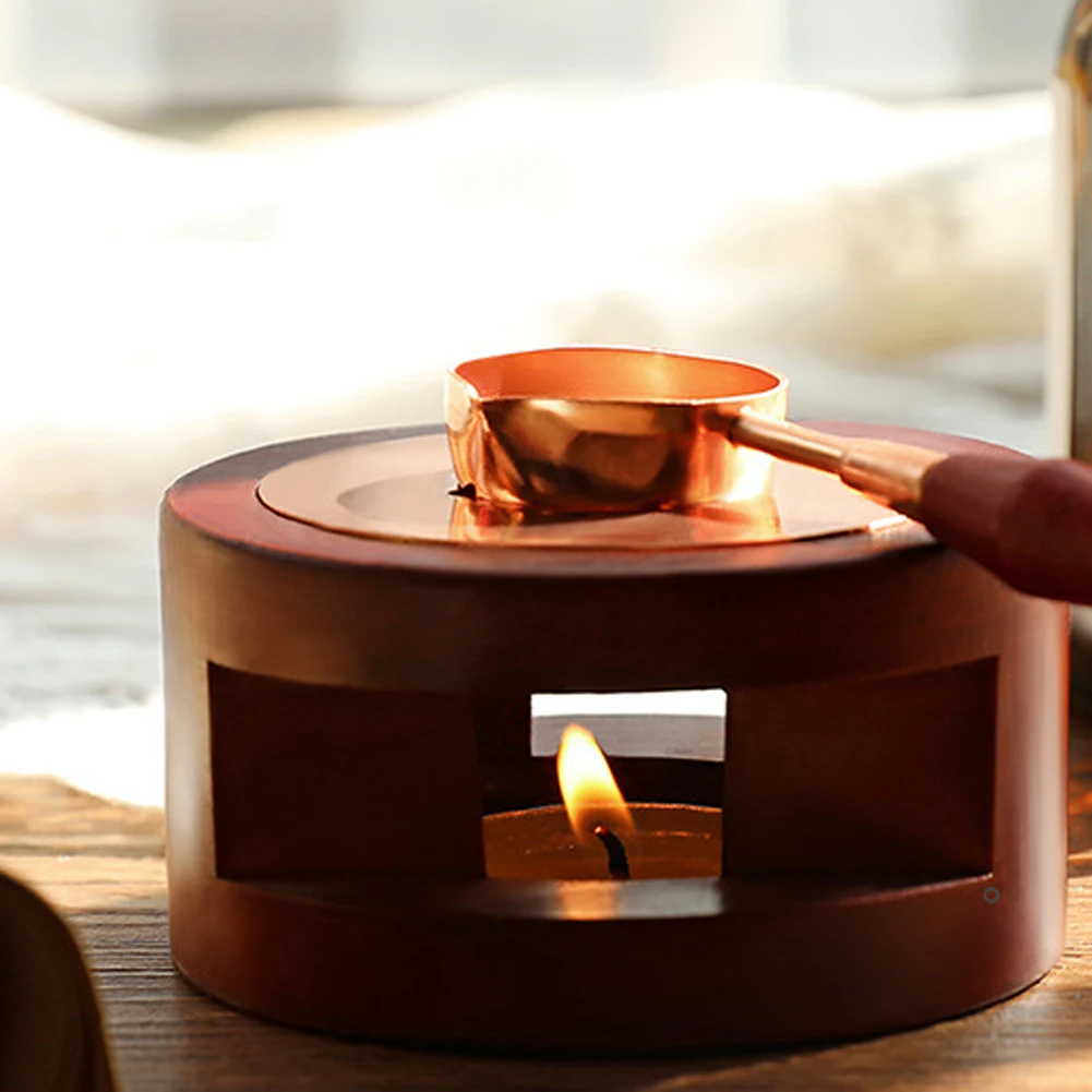 

Retro Sealing Wax Furnace Stove Pot Wood Handle Sealing Wax Spoon Wax Bead Sticks Melting Wax Sealing Spoon Stamp Craft Gift
