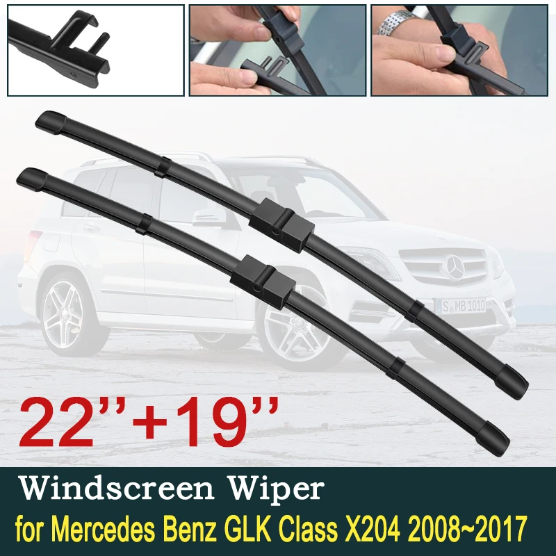 

Car Wiper Blades For Mercedes Benz GLK Class 2008~2017 X204 280 300 350 200 220 320 CDI 4Matic Windshield Wipers Accessories