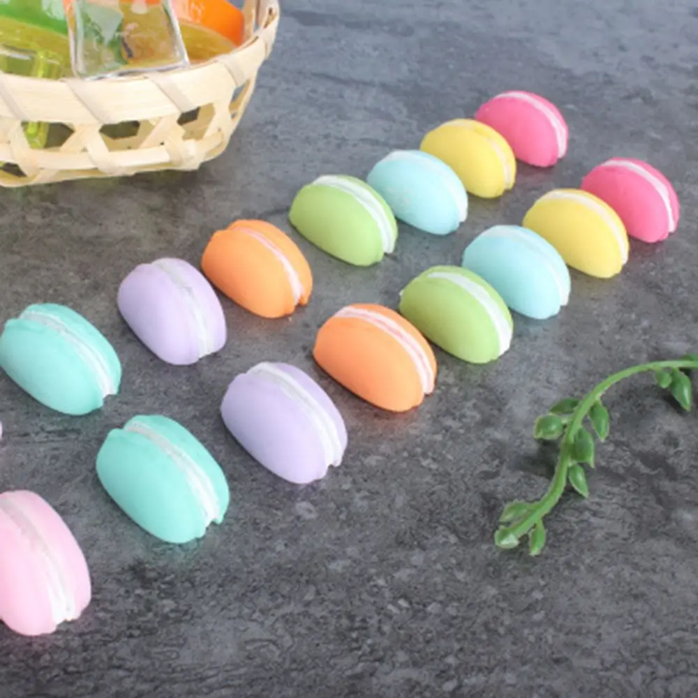 Новый Macaron окрашенный полимерный холодильник круглые Макаруны кнопки магниты