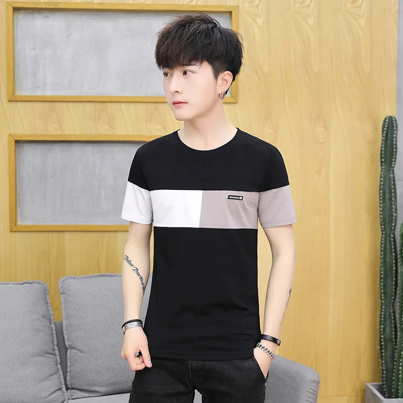 Belbello новая модная мужская футболка летняя с круглым воротником молодежные