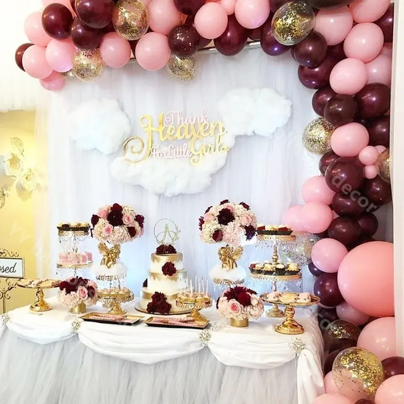 Воздушные шары &quotсделай сам&quot Гирлянда Арка из розового золота конфетти