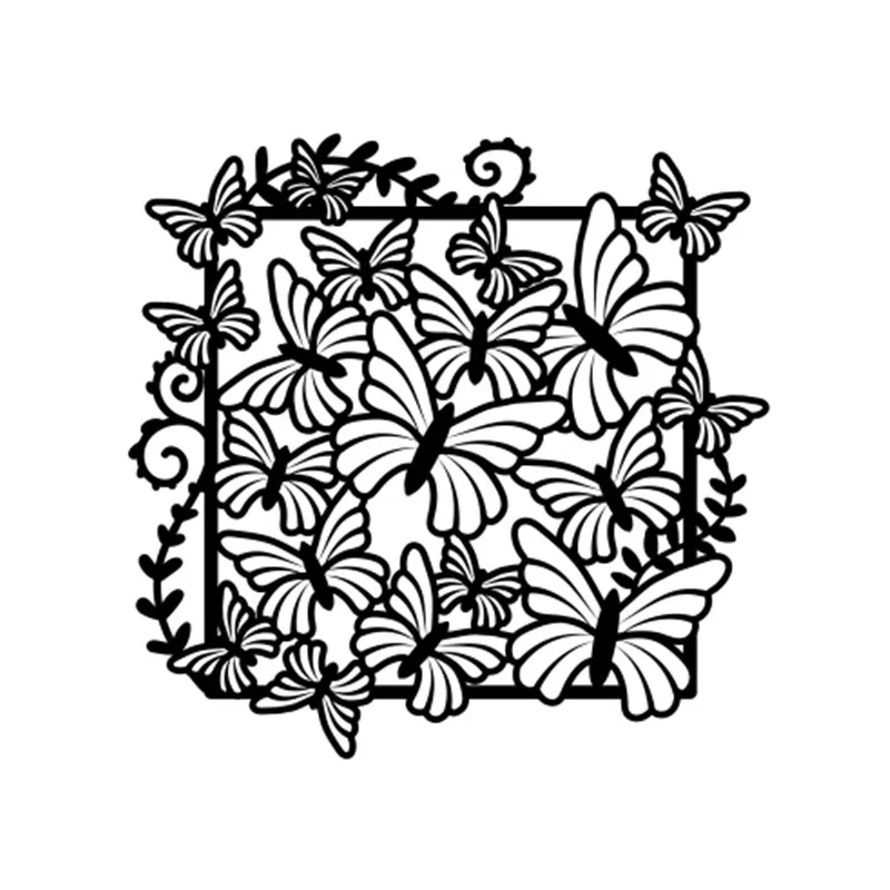

InLoveArts Metal Cutting Dies Butterflies Frame Dies for Scrapbooking DIY Photo Album Paper Card Decorative Craft Embossing