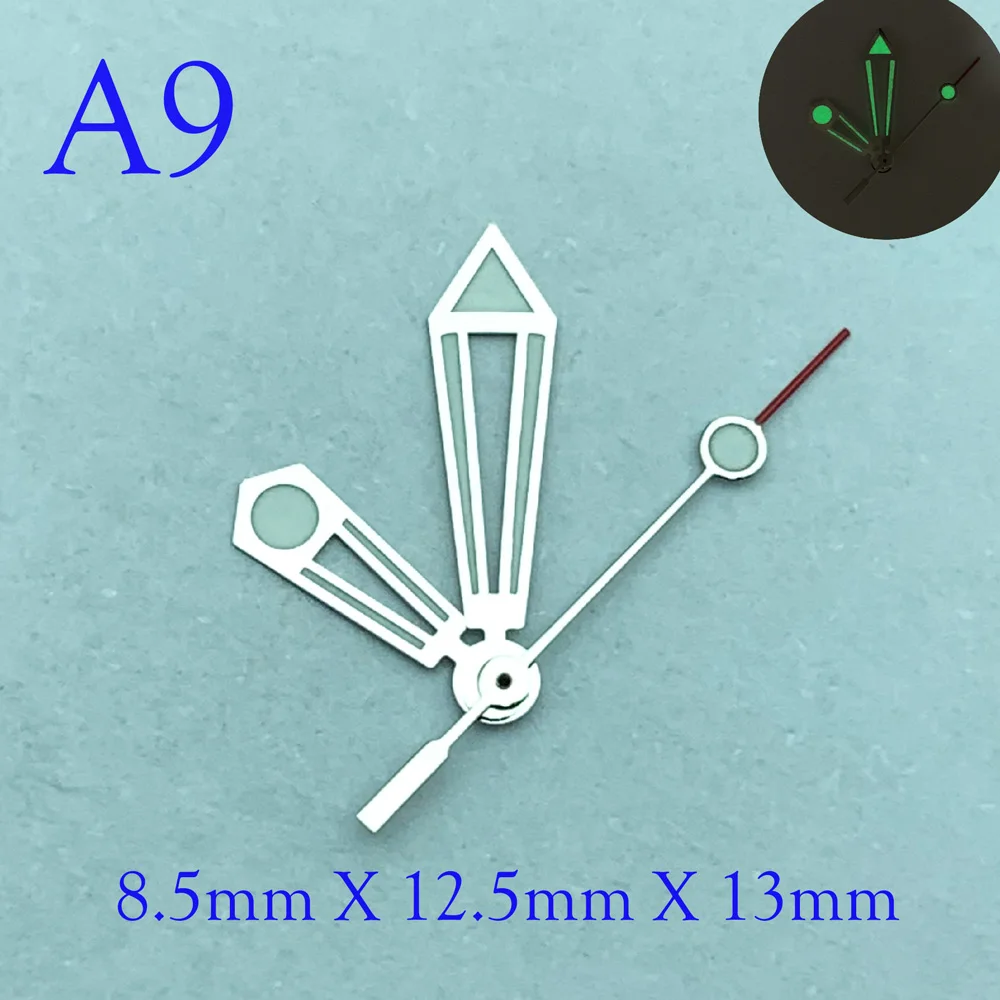 

NH35 NH36 Watch Hands Fit Pointer Green Super Luminous Suitable For Watch Parts Replacement Accessories A9