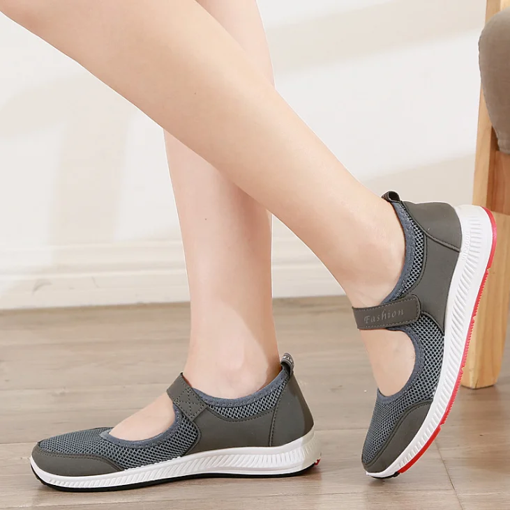 

Platform Shoes Women Sneakers 2021 Fashion Solid White Sneakers Women Shoes Breathable Mesh Casual Shoes Woman Tenis Feminino