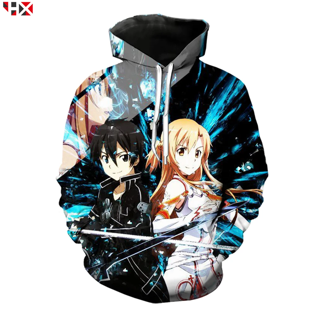 Летние 3D из двух предметов: толстовка с капюшоном и рисунком котенка аниме