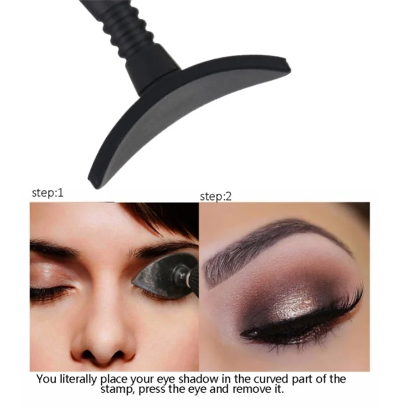 Тени для век штамп сверкающие аппликатор кремния тени печать макияжа