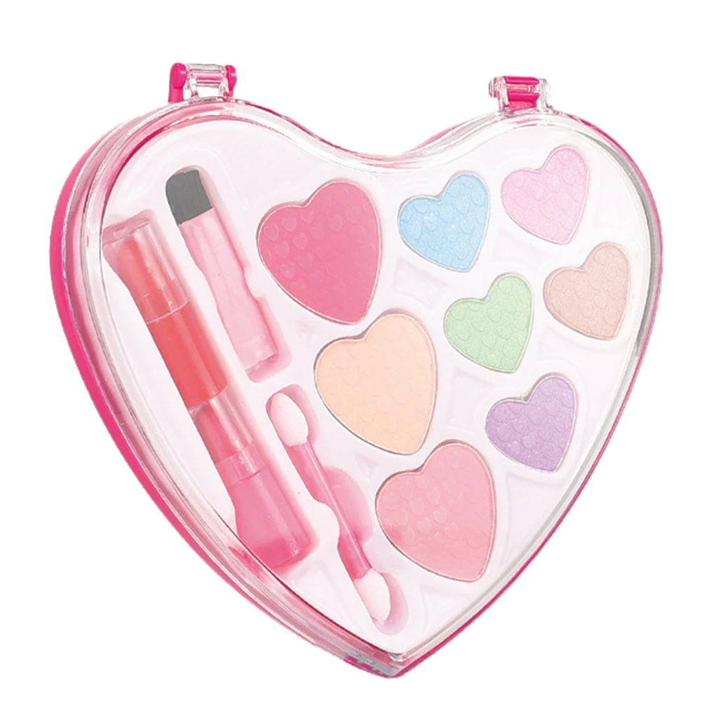 

Colorful Cosmetic And Makeup Set With Heart Shape Kids Pretend Play Toys