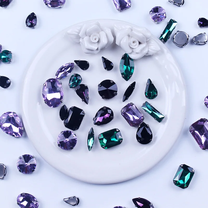 20 шт. разные стильные кристаллы стразы аппликации клей на утюге разных форм