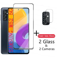 4 in 1 2 5d tempered glass for samsung galaxy m52 glass for samsung m52 m62 m42 m32 m22 m12 screen protector camera lens film