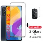 Закаленное стекло 4 в 1 2.5D для Samsung Galaxy M52 стекло для Samsung M52 M62 M42 M32 M22 M12 защита для экрана пленка для объектива камеры