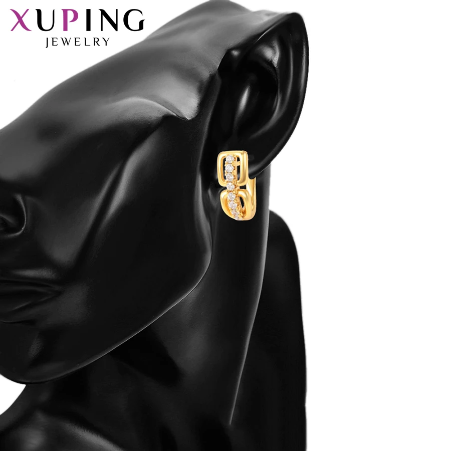 Xuping серьги в европейском и американском стиле элегантные обручи для женщин