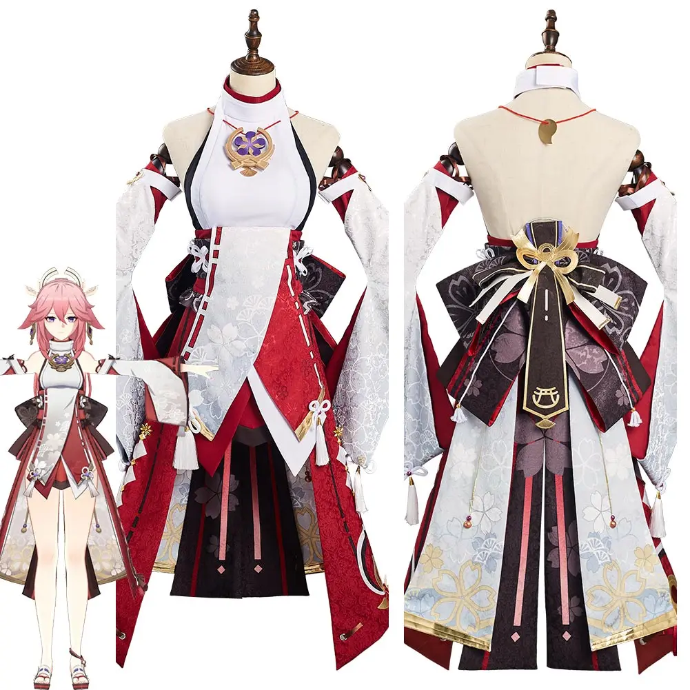 

Genshin Impact - Yae Miko Cosplay Costume Outfits Halloween Carnival Suit