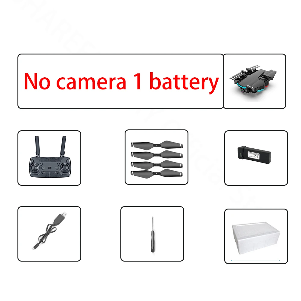 No camera XD101Drone 4k HD камера Дрон 1080P wifi FPV Дрон видео живой Квадрокоптер высота держать Дрон с камерой RC вертолет Дрон игрушки - Цвет: No camera