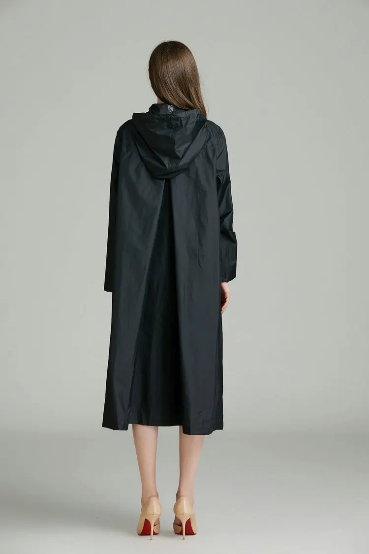 Длинный дождевик женское пончо водонепроницаемый для прогулок куртка накидка