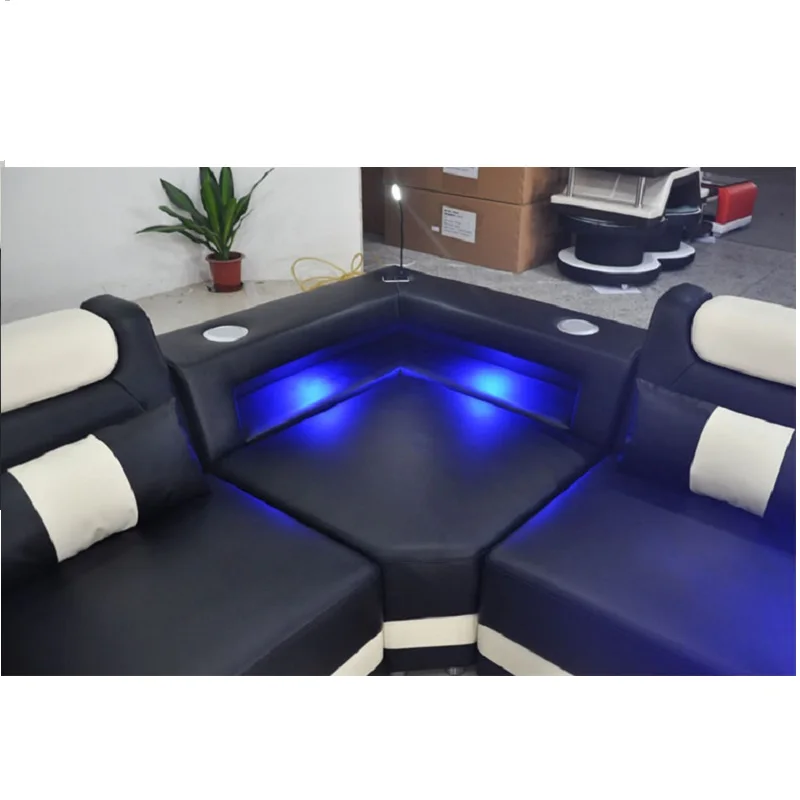 Мебель для гостиной кожаный диван угловой U-образной формы дизайнерский