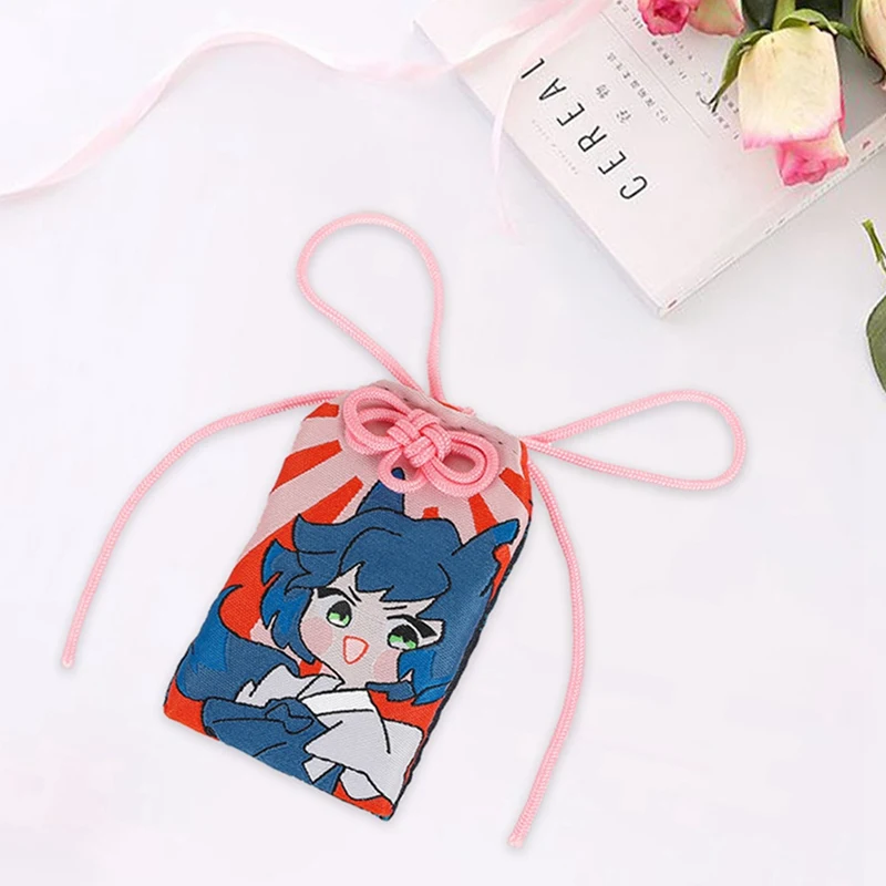 

Japanese Anime Demon Slayer Peripheral Omori Cartoon Print Blessing and Good Luck Pendant