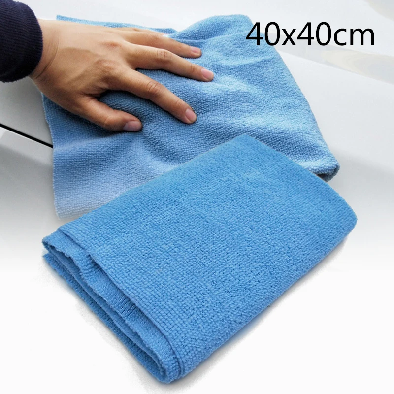 

Tool Car Wash Towel Drying Waxing Microfiber Blue 1Pc Polishing Cloths