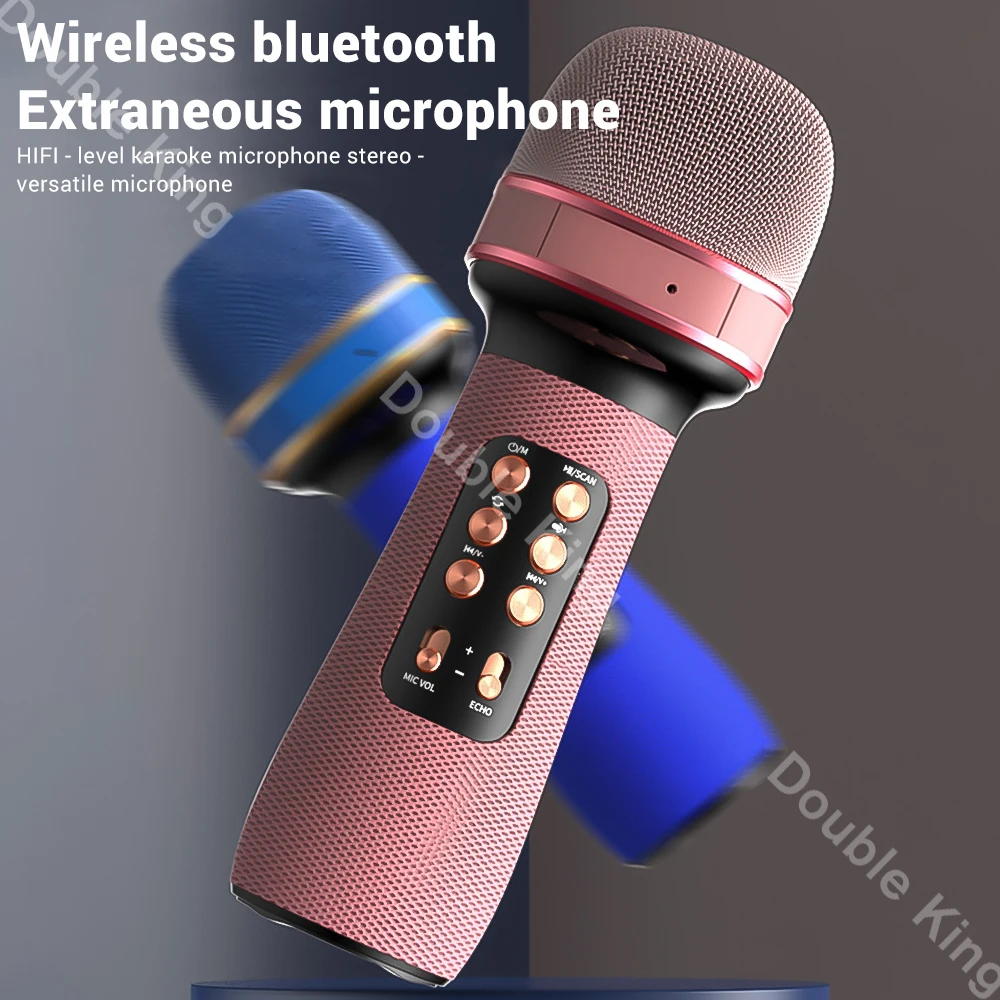 WS 898 Bluetooth ручной микрофон Беспроводной караоке двойной Динамик конденсаторный