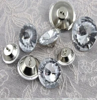 10pcs crystal rhinestone diamond acrylic upholstery buttons 18mm20mm sofa upholstery headboard wall decor sewing accessories